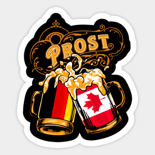 Oktoberfest Wiesn Prost Deutschland - Canada Sticker